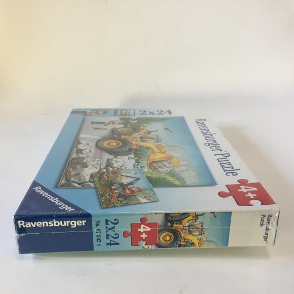 Ravensburger Premium Puzzle Diggers at Work 2 x 24 Age 4+ Sealed New 07 802 8 - Picture 5 of 12